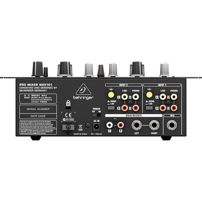 DJ микшерный пульт Behringer NOX101, изображение 3