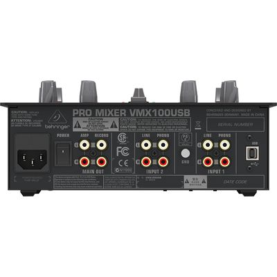 DJ микшерный пульт Behringer VMX100USB, изображение 4