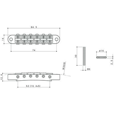 Бридж Gotoh GE103B C, изображение 2