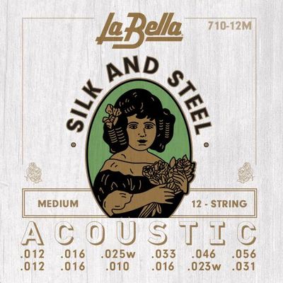 Струны для 12-струнной гитары La Bella 710-12M