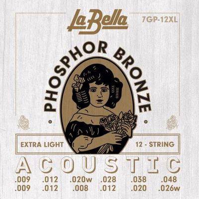 Струны для 12-струнной гитары La Bella 7GP12XL