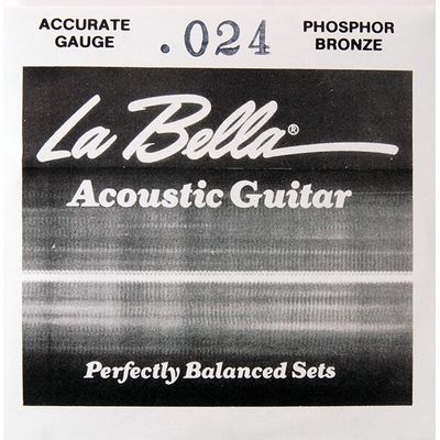 Струна для акустической гитары La Bella PW024
