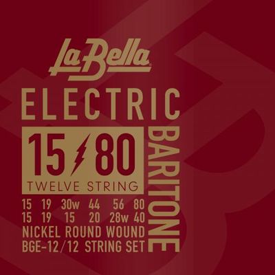 Струны для 12-струнной электрогитары La Bella BGE-12