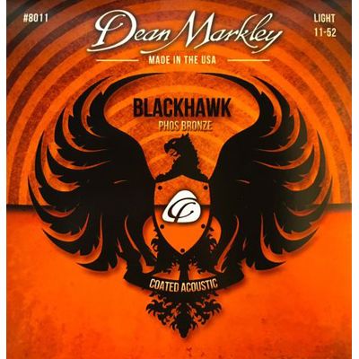 Струны для акустической гитары Dean Markley 8011 Blackhawk Pure Bronze 11-52