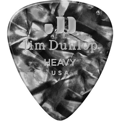 Набор медиаторов Dunlop 483P02HV Celluloid Black Pearloid Heavy, изображение 2
