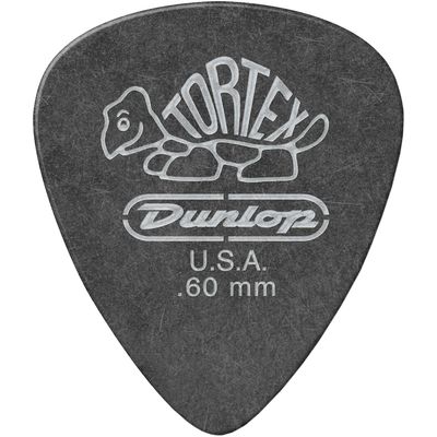 Медиатор Dunlop 488R.60 Tortex Pitch Black Standard .60