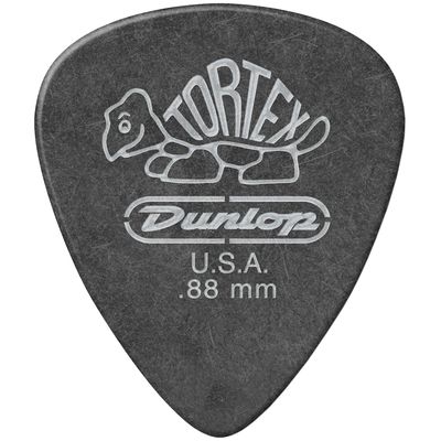 Медиатор Dunlop 488R.88 Tortex Pitch Black Standard .88