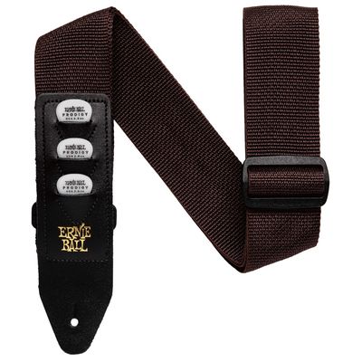 Ремень Ernie Ball Brown Pickholder 4250
