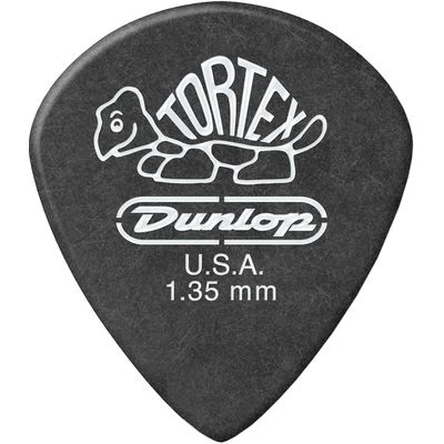 Медиатор Dunlop 482R1.35 Tortex Pitch Black Jazz III 1.35, Количество медиаторов: Штучные