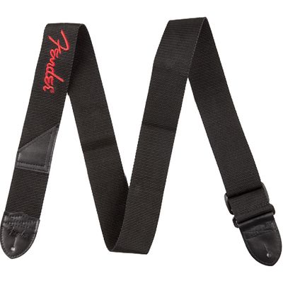 Ремень Fender Black/Red Logo