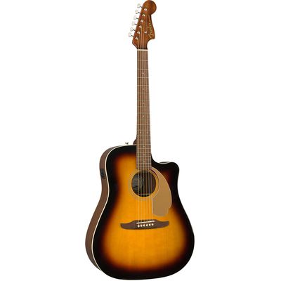 Гитара электроакустическая Fender Redondo Player WN Sunburst, изображение 2