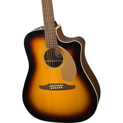 Гитара электроакустическая Fender Redondo Player WN Sunburst, изображение 3