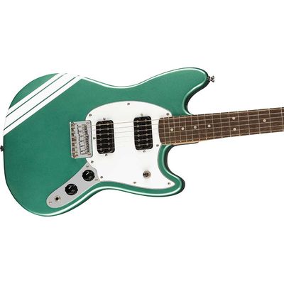 Электрогитара Fender Squier FSR Bullet Mustang HH LRL Competition Sherwood Green, изображение 2