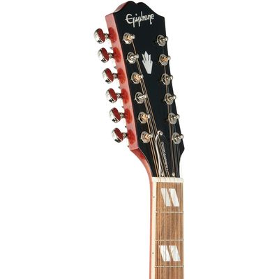 Гитара электроакустическая Epiphone Hummingbird 12-String Aged Cherry Sunburst, изображение 4