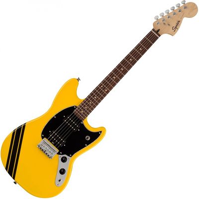 Электрогитара Fender Squier FSR Bullet Mustang HH LRL Competition Graffiti Yellow