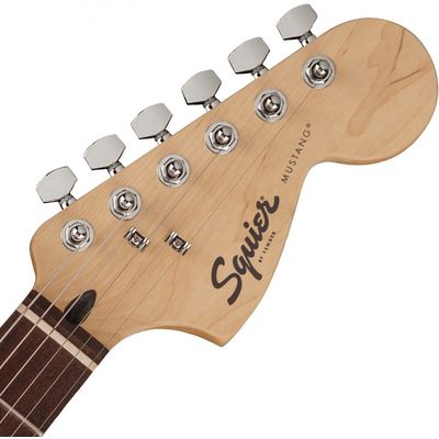 Электрогитара Fender Squier FSR Bullet Mustang HH LRL Competition Graffiti Yellow, изображение 4
