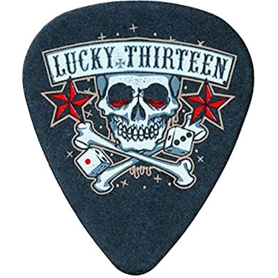 Медиатор Dunlop L11R1.0 Lucky 13 Skull Dice 1.0