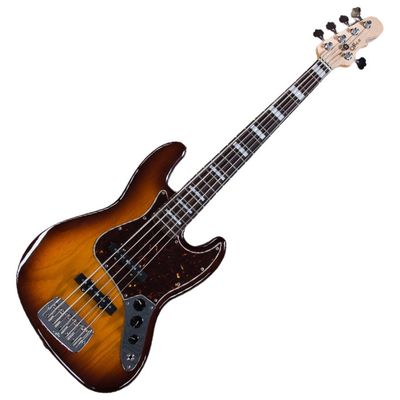 Бас-гитара G&L JB5 Old School Tobacco Sunburst CR