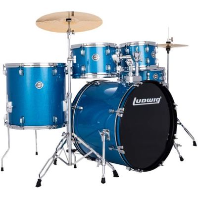 Ударная установка Ludwig Accent Drive LC19519 Blue Sparkle