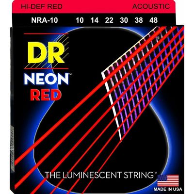 Струны для акустической гитары DR Neon NRA-10 10-48