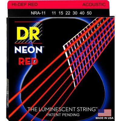 Струны для акустической гитары DR Neon NRA-11 11-50