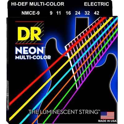 Струны для электрогитары DR Multi-Color NMCE-9 9-42