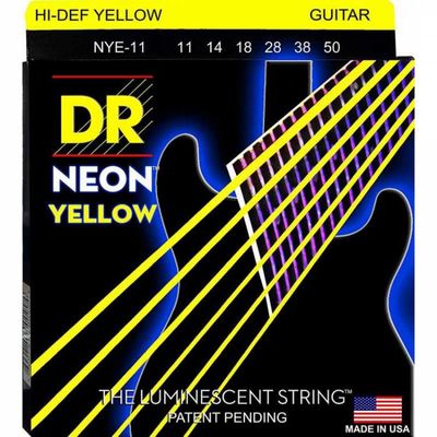 Струны для электрогитар DR HiDef Yellow NYE-11 11-50