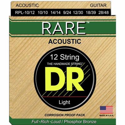 Струны для акустической гитары DR Rare RPL-10/12 10-48