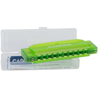 Губная гармошка Cascha HH 2274 Fun Blues C Green, изображение 5