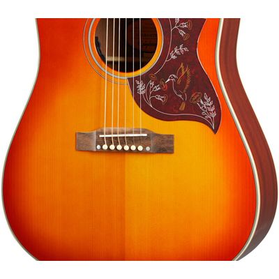Гитара электроакустическая Epiphone Hummingbird Aged Cherry Sunburst Gloss, изображение 4