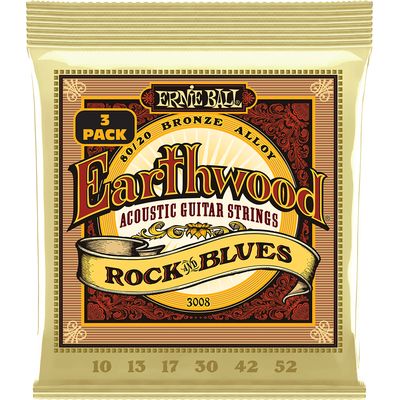 Струны для акустической гитары Ernie Ball 3008 10-52