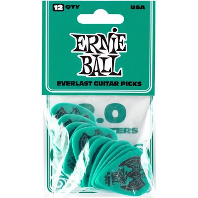 Набор медиаторов Ernie Ball 9196 2.00 Teal Everlast, изображение 2