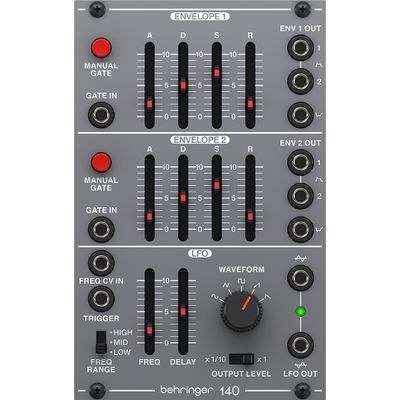 Генератор огибающей и низкочастотный модулятор Behringer 140 Dual Envelope/LFO