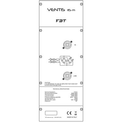 Сценический монитор FBT VENTIS 115M, изображение 4