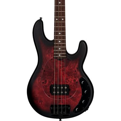 Бас-гитара Sterling by MusicMan StingRay Ray34PB Dark Scarlet Burst Satin, изображение 2
