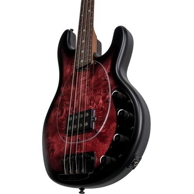 Бас-гитара Sterling by MusicMan StingRay Ray34PB Dark Scarlet Burst Satin, изображение 3