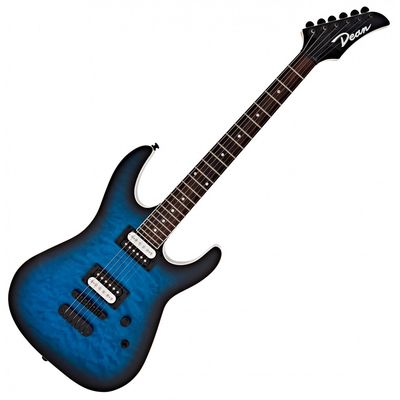 Электрогитара Dean MD X Quilt Maple Trans Blue Burst