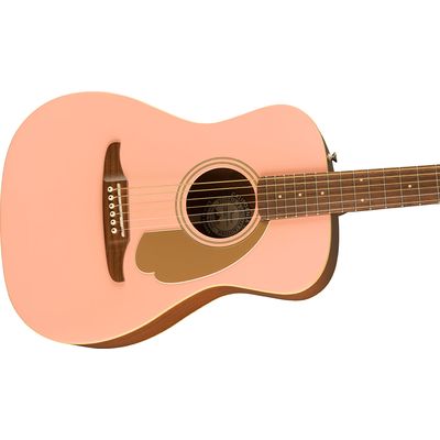 Гитара электроакустическая Fender Malibu Player Limited Edition Shell Pink, изображение 3