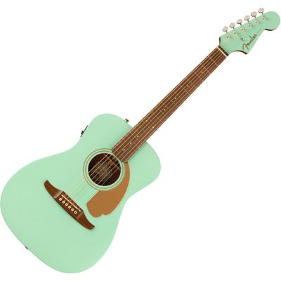 Гитара электроакустическая Fender Malibu Player Limited Edition Surf Green