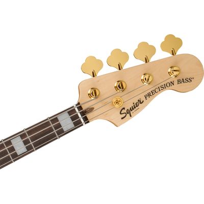 Бас-гитара Fender Squier 40th Anniversary Precision Bass Gold Edition LRL Black, изображение 5