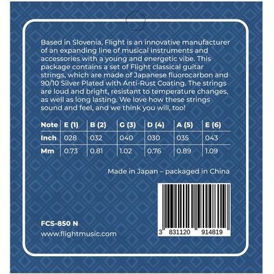 Струны для классической гитары Flight FCS-850 N, изображение 2