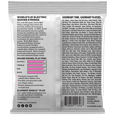 Струны для электрогитары Ernie Ball 2593 Super Slinky Flatwound, изображение 2