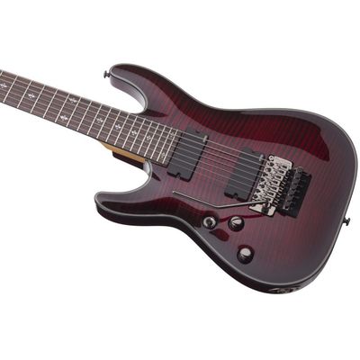 Электрогитара Schecter Damien Elite-7 FR CRED L/H, изображение 2