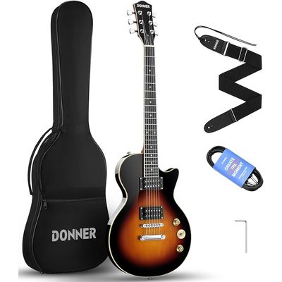 Электрогитара Donner LP-124 Sunburst, изображение 2