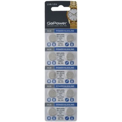 Батарейка GoPower 00-00023154 G8/LR1120/LR55/391A/191