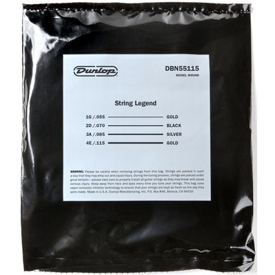 Струны для бас-гитары Dunlop DBN55115 55-115, изображение 3