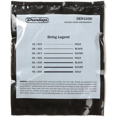 Струны для электрогитары Dunlop DEN10567 10-56, изображение 3
