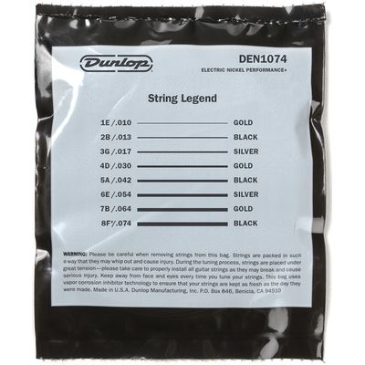 Струны для электрогитары Dunlop DEN10748 10-74, изображение 3
