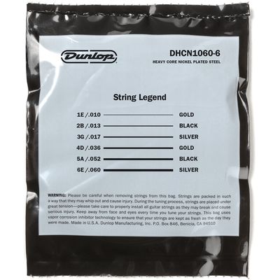 Струны для электрогитары Dunlop DHCN1060 10-60, изображение 3