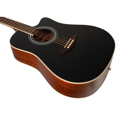 Гитара акустическая Rockdale Aurora D6 C BK Satin, изображение 4